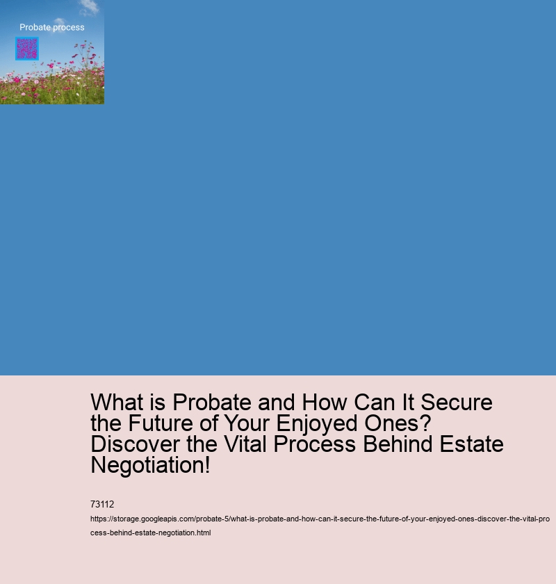 What is Probate and How Can It Secure the Future of Your Enjoyed Ones? Discover the Vital Process Behind Estate Negotiation!